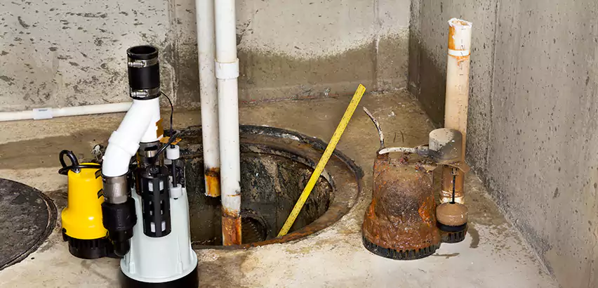 Installing Sump Pump in Finished Basement in Sanford, ME